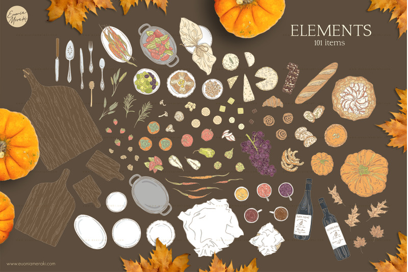 autumn-picnic-illustration-set