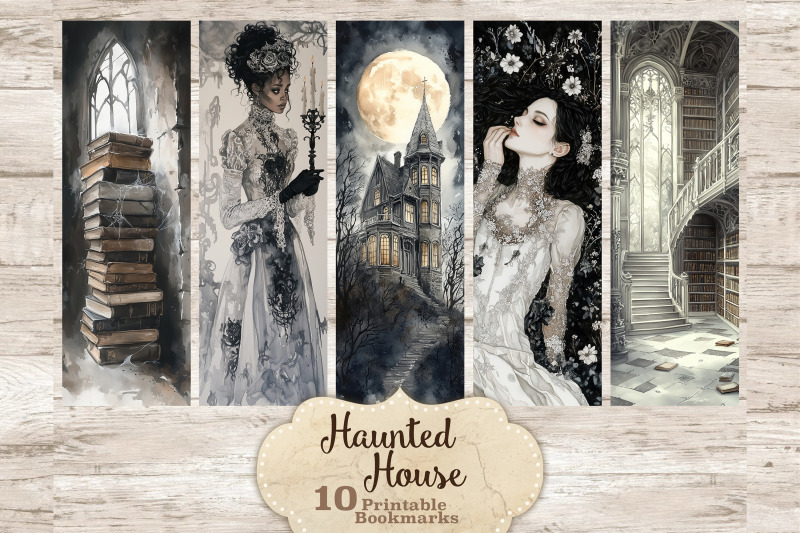 haunted-house-bookmarks-halloween-printable-bundle