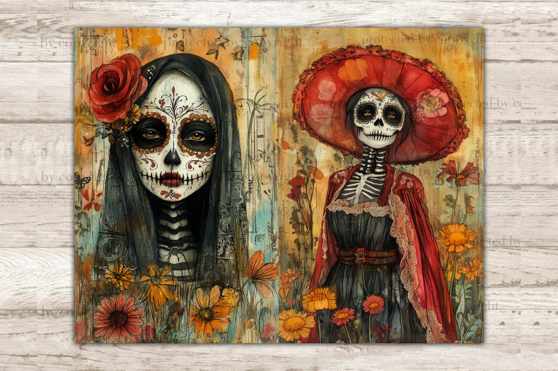 dia-de-los-muertos-journal-card-halloween-paper-craft