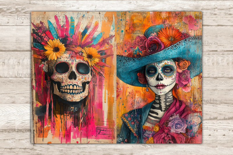 dia-de-los-muertos-journal-card-halloween-paper-craft