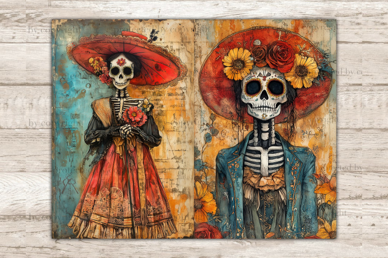 dia-de-los-muertos-journal-card-halloween-paper-craft