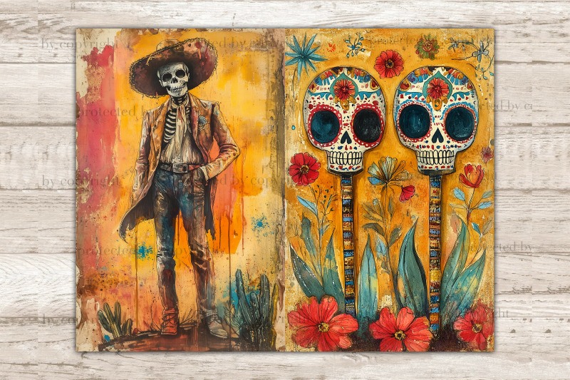 dia-de-los-muertos-journal-card-halloween-paper-craft