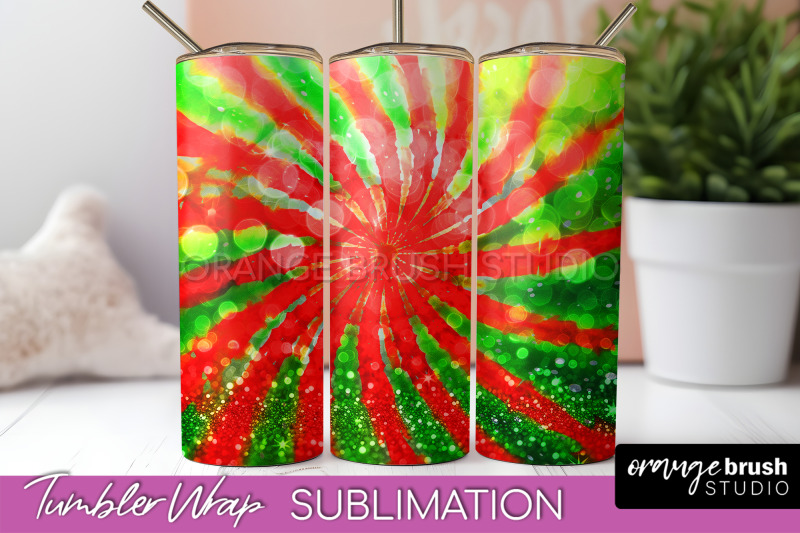 christmas-tie-dye-tumbler-wrap-glitter-tumbler-sublimation