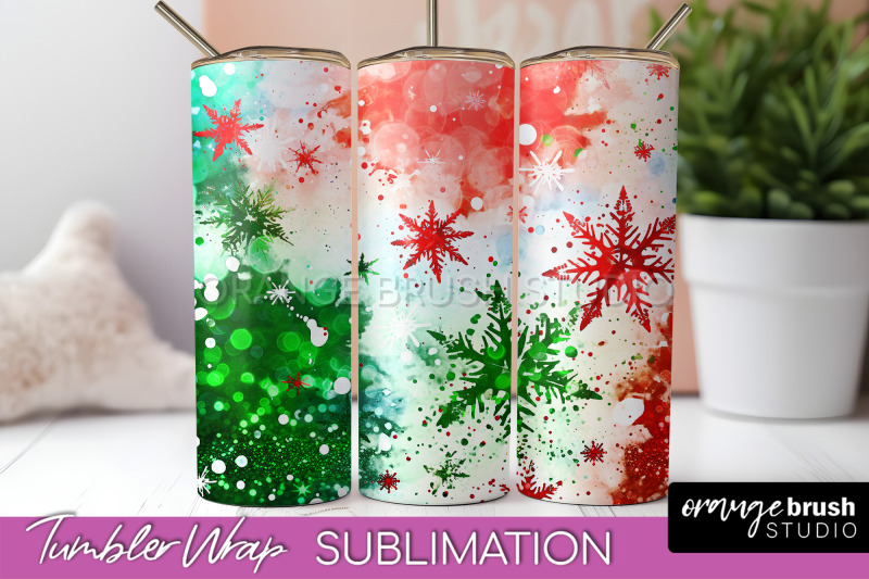 christmas-tie-dye-tumbler-wrap-glitter-tumbler-sublimation