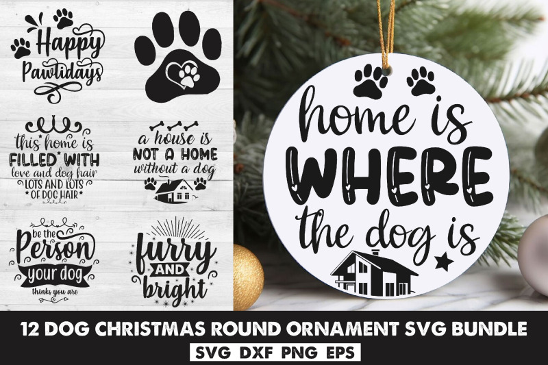 dog-christmas-round-ornament-svg-bundle-pet-animal-quotes