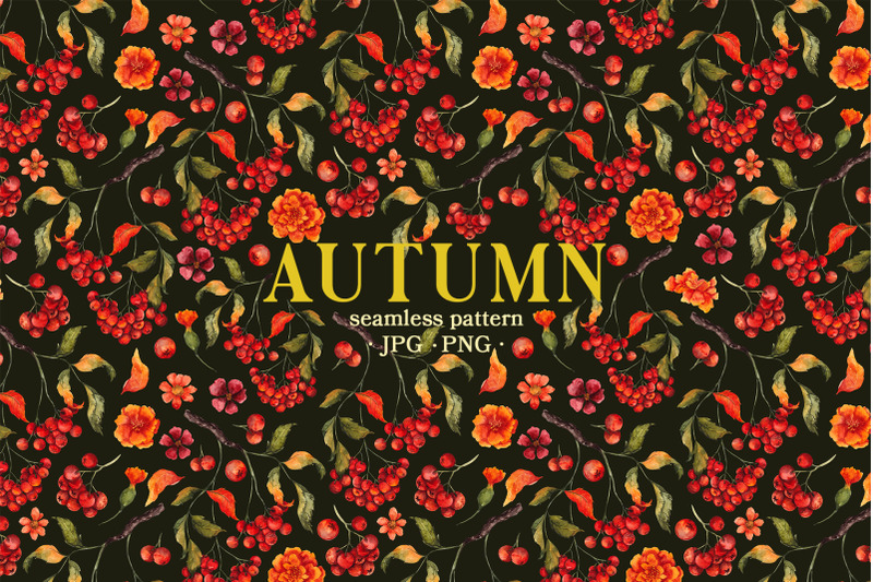 autumn-watercolor-seamless-pattern