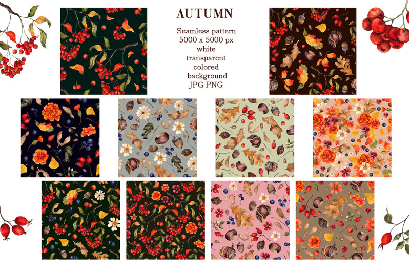 autumn-watercolor-seamless-pattern