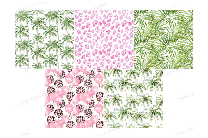 pink-safari-digital-papers-nursery-seamless-pattern