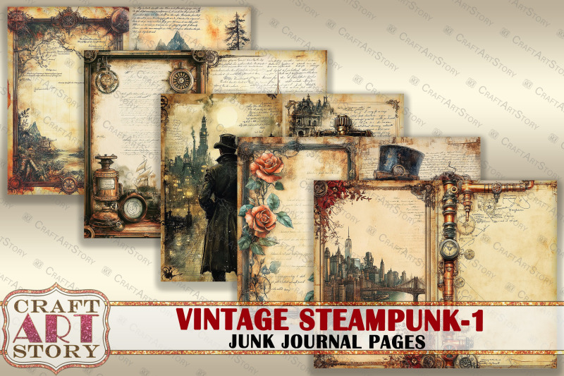 vintage-steampunk-junk-journal-pages-1-scrapbook