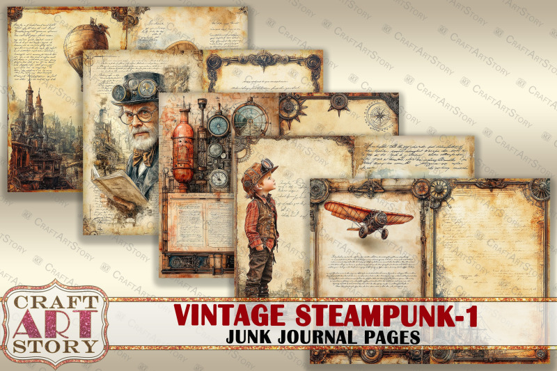 vintage-steampunk-junk-journal-pages-1-scrapbook