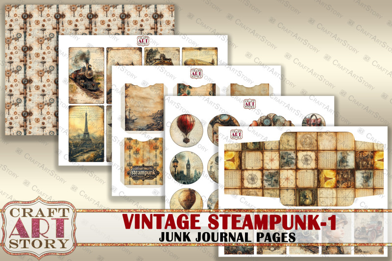 vintage-steampunk-junk-journal-pages-1-scrapbook