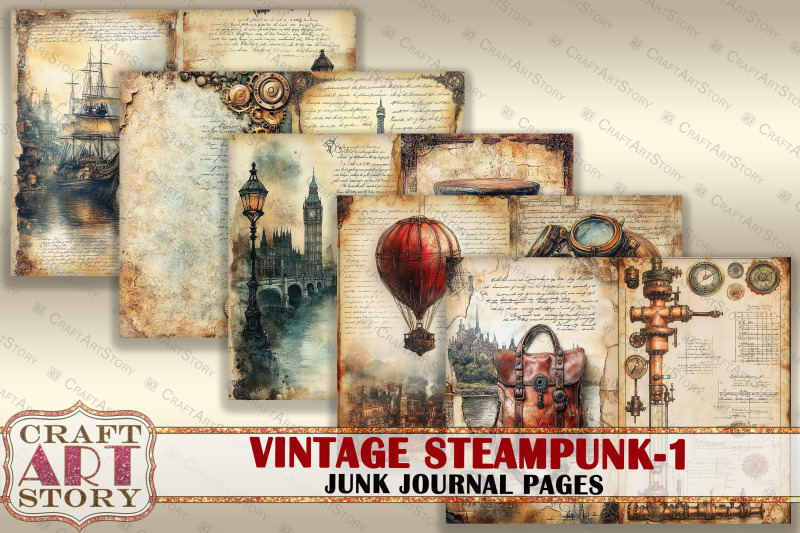 vintage-steampunk-junk-journal-pages-1-scrapbook