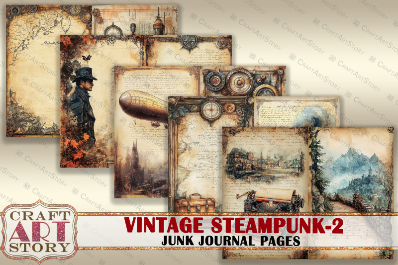 vintage-steampunk-junk-journal-pages-2-scrapbook