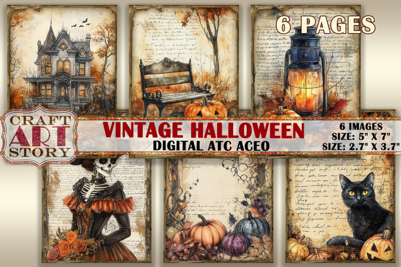 halloween-1-picture-collage-cards-atc-bonus-decoupage