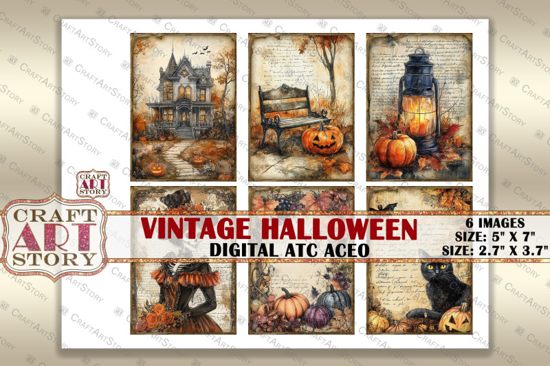 halloween-1-picture-collage-cards-atc-bonus-decoupage