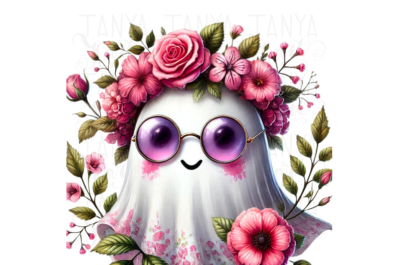 pink-hippie-ghost-png-digital-download-girly-halloween-ghost-sublimat