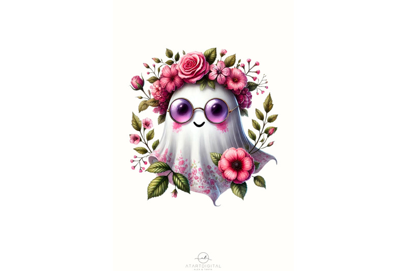 pink-hippie-ghost-png-digital-download-girly-halloween-ghost-sublimat