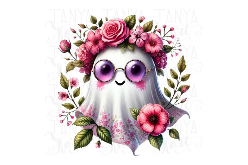 pink-hippie-ghost-png-digital-download-girly-halloween-ghost-sublimat