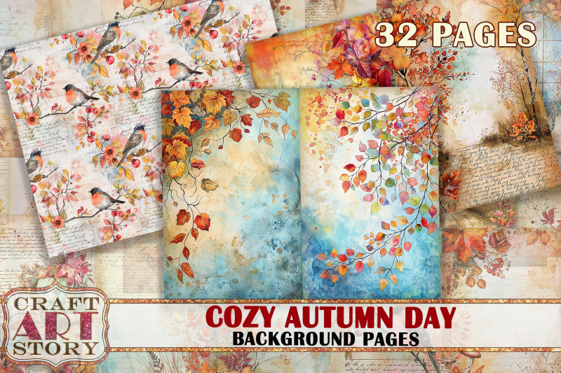 autumn-blank-background-junk-journal-pages-cozy-autumn-day