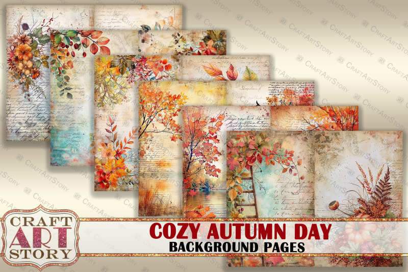 autumn-blank-background-junk-journal-pages-cozy-autumn-day