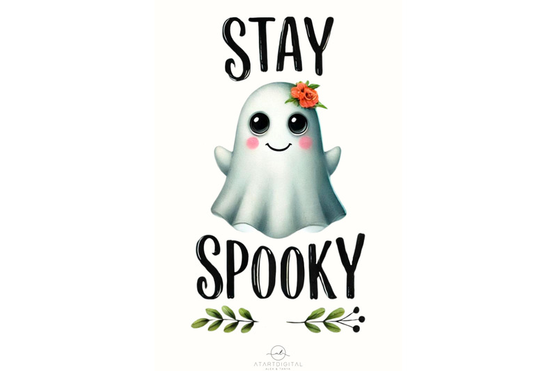 stay-spooky-vintage-ghost-print-retro-halloween-sublimation-design