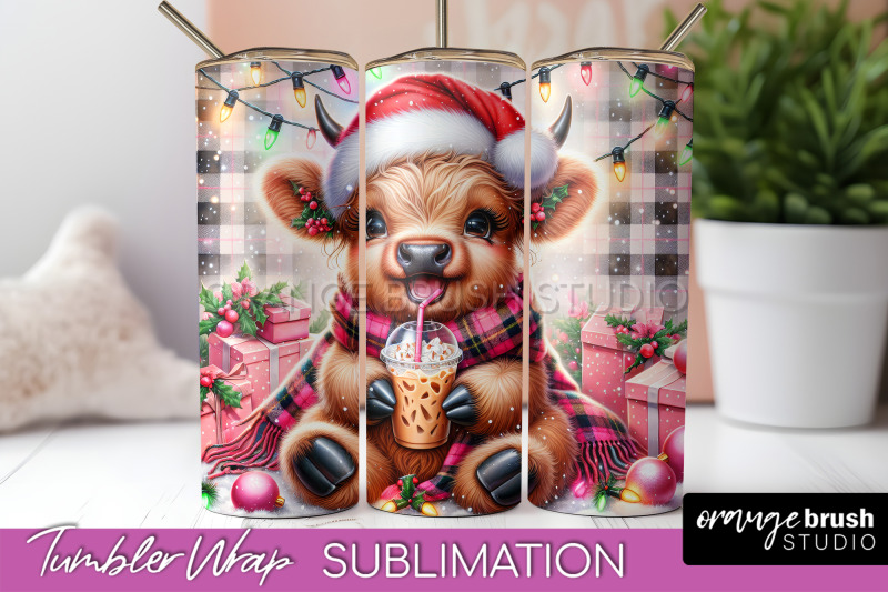 christmas-tumbler-wrap-highland-cow-tumbler-sublimation