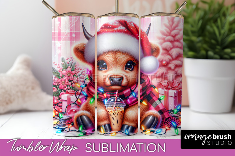 christmas-tumbler-wrap-highland-cow-tumbler-sublimation