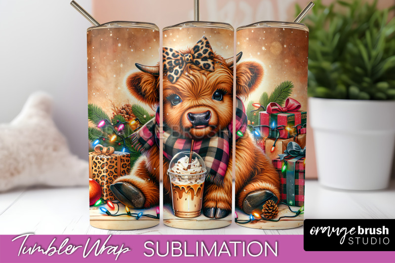 christmas-tumbler-wrap-highland-cow-tumbler-sublimation