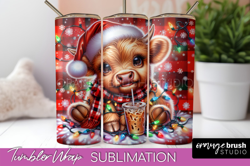 christmas-tumbler-wrap-highland-cow-tumbler-sublimation