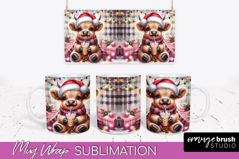 christmas-mug-wrap-highland-cow-mug-sublimation