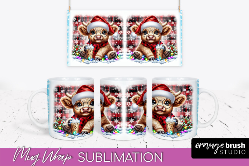 christmas-mug-wrap-highland-cow-mug-sublimation