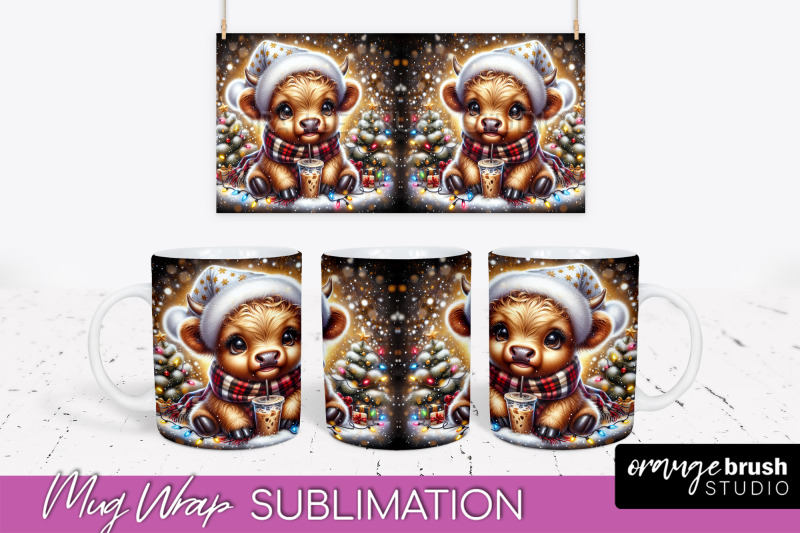 christmas-mug-wrap-highland-cow-mug-sublimation