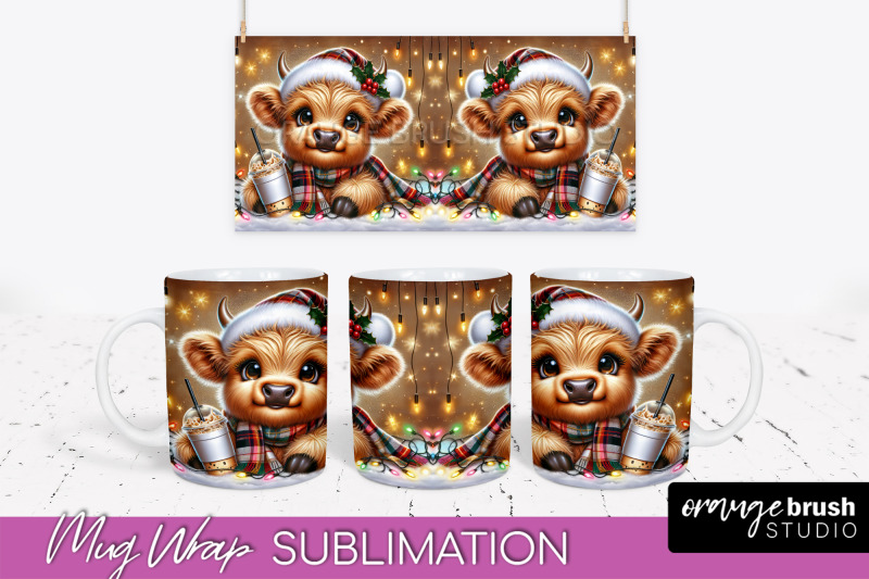 christmas-mug-wrap-highland-cow-mug-sublimation