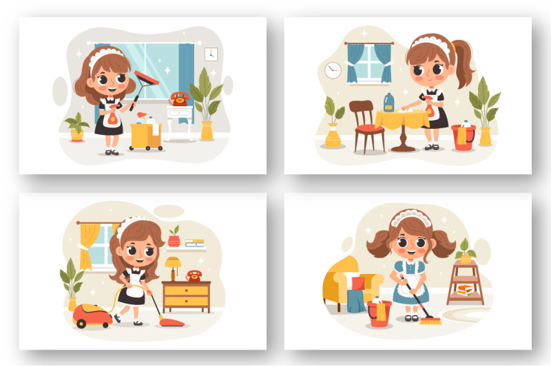 9-professional-girl-maid-illustration