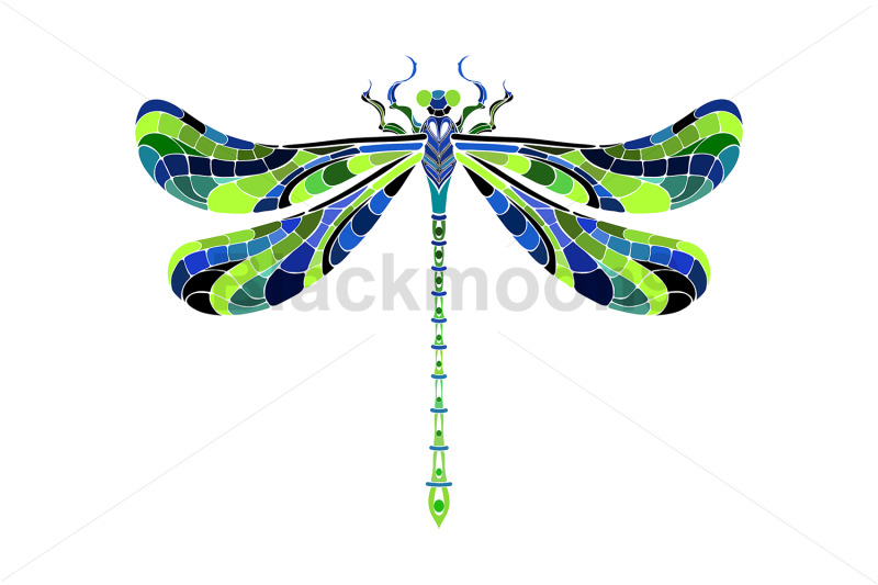 green-mosaic-dragonfly