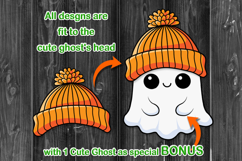 halloween-cute-ghost-headwear-svg-clip-art-set