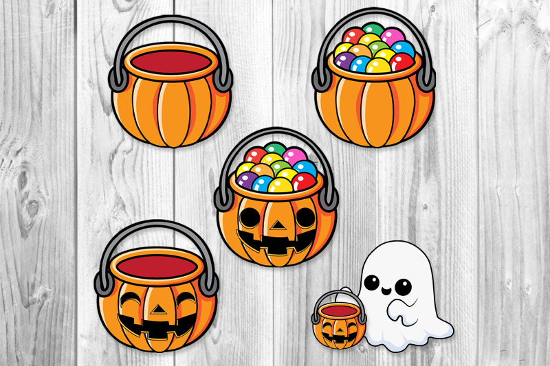 cute-ghost-decor-elements-svg-clip-art-set