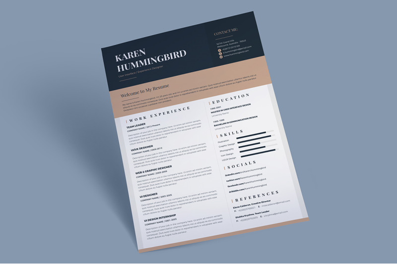 karen-hummingbird-resume-cv-3-pages