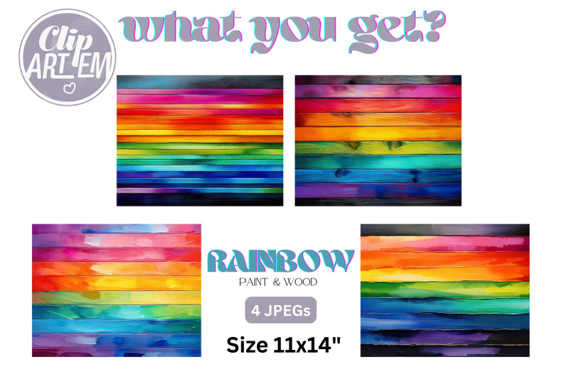 rainbow-wooden-paint-backgrounds-4-jpeg-images-digital-file