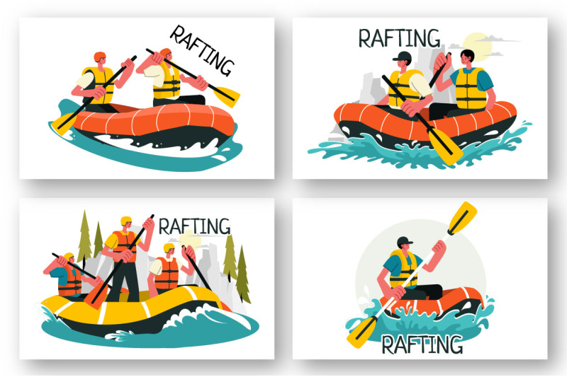 9-rafting-sports-illustration