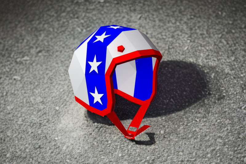 motorbike-helmet-3d-papercraft