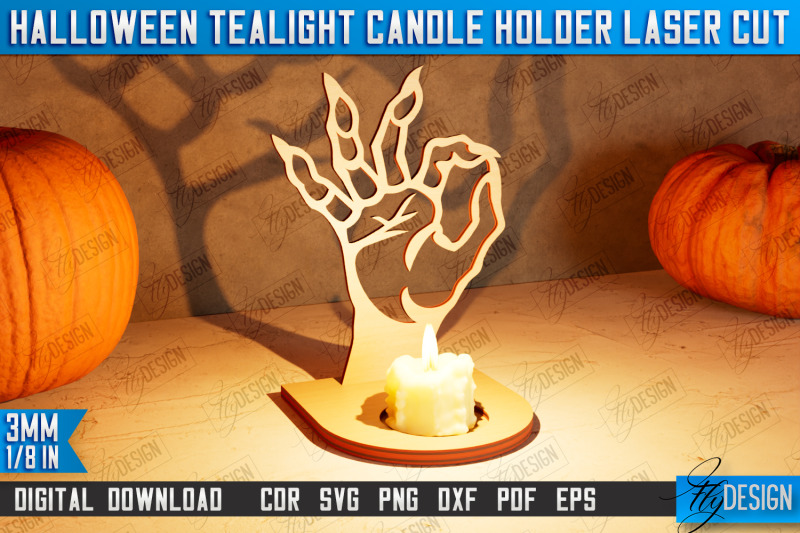 halloween-tealight-candle-holder-shadow-vintage-candle-cnc-file