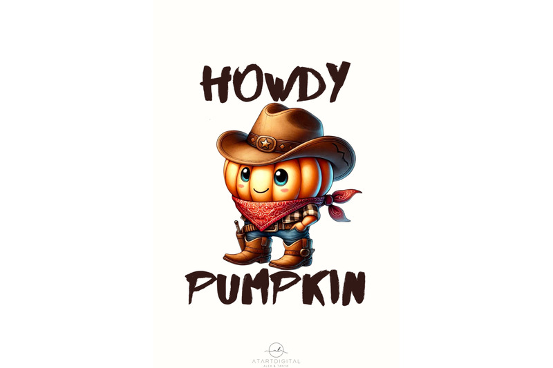 howdy-pumpkin-png-western-digital-designs-commercial-use-cowboy-hat