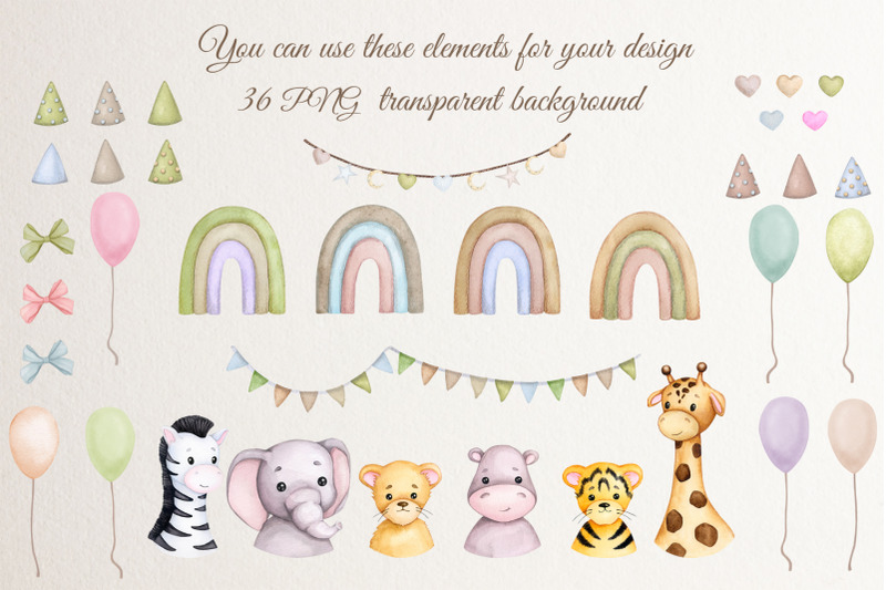 jungle-animals-baby-shower-clipart-png