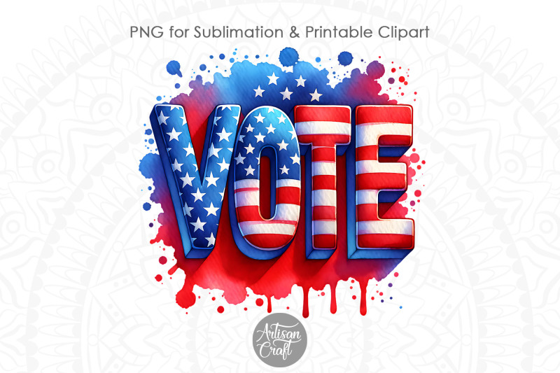 vote-png-usa-election-patriotic-design