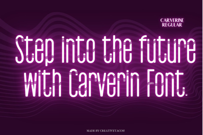 carverine-futuristic-font