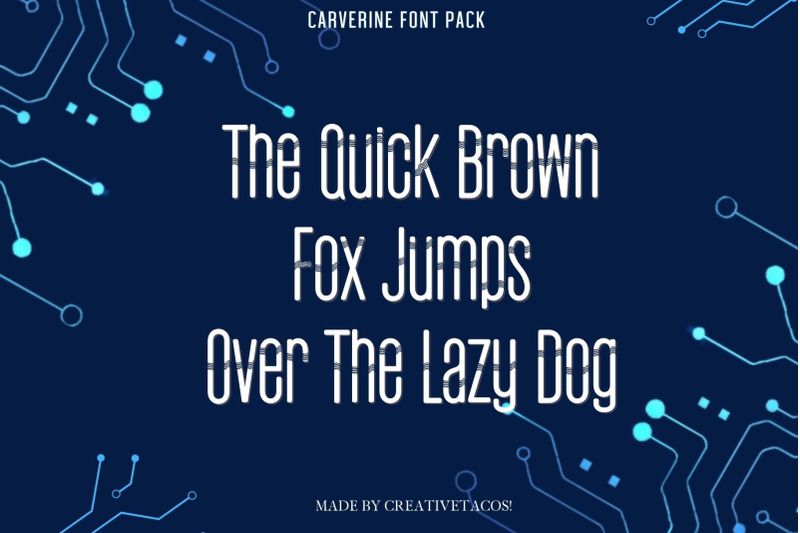 carverine-futuristic-font