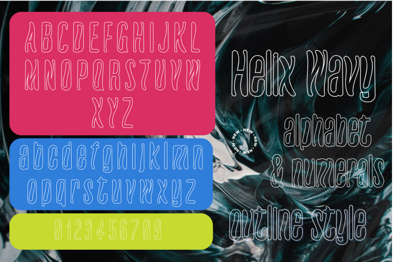 helix-wavy-futuristic-font