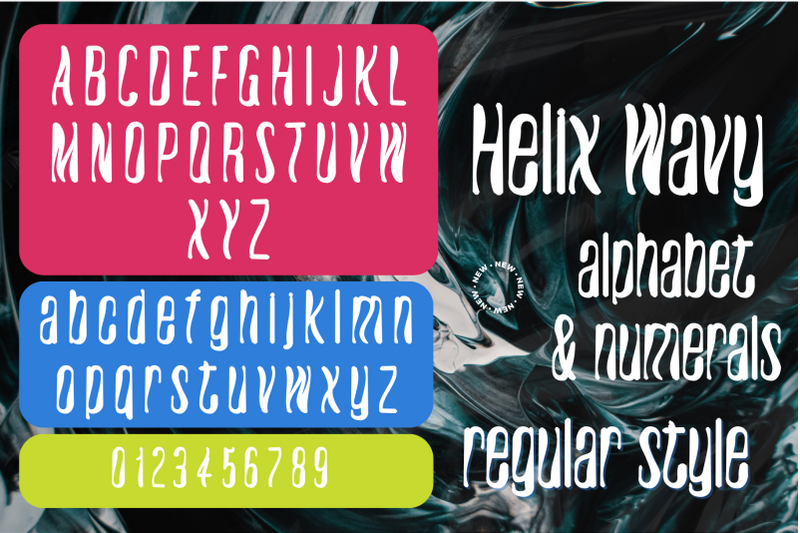 helix-wavy-futuristic-font