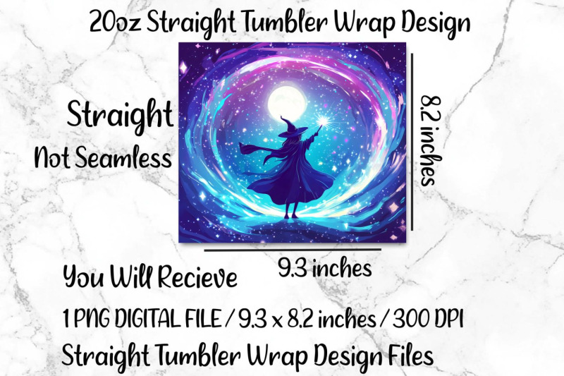 cosmic-witch-20oz-skinny-tumbler-wrap-sublimation-design